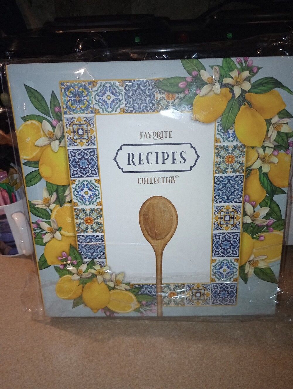Lemon Pattern Favorite Recipes Collection Album